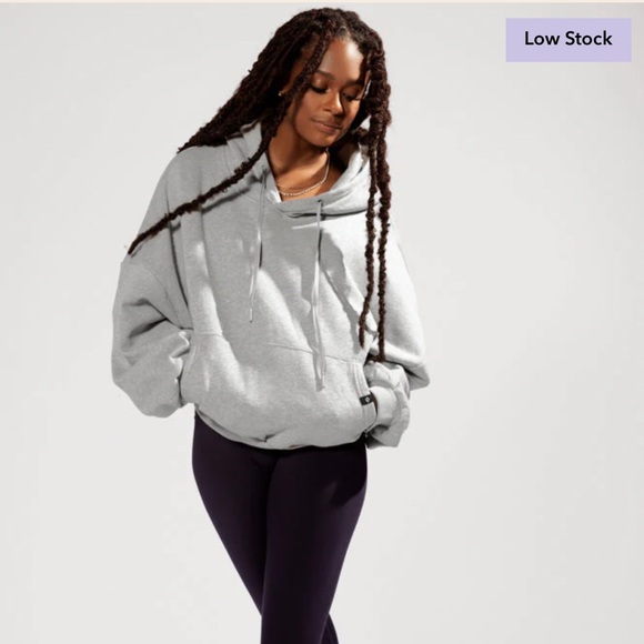 Gray Popflex Long Cloud Hoodie Size S/M - Picture 2 of 6